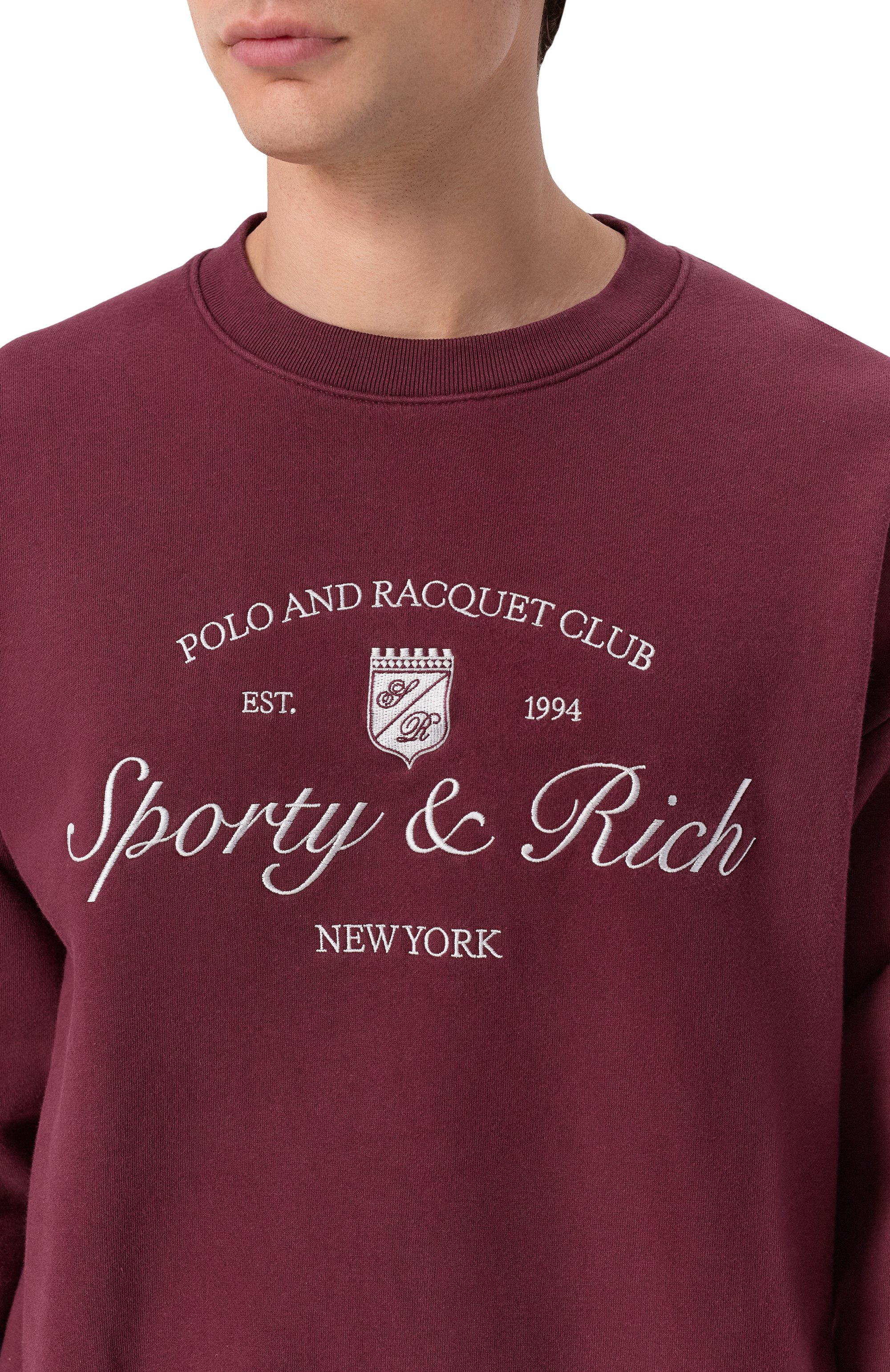 Хлопковый свитшот SPORTY AND RICH, арт. ST09875412RE02, фото 5