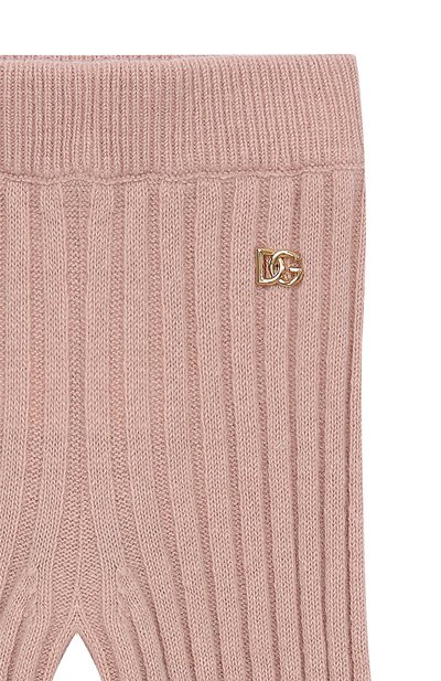 Шерстяные брюки DOLCE & GABBANA светло-розового цвета по цене 59900 руб., арт. L5KP0A/JDVCW/2-6, фото 3 Шерстяные брюки DOLCE & GABBANA, арт. L5KP0A/JDVCW/2-6, фото 3