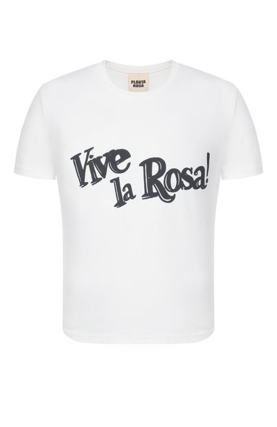 Женская хлопковая футболка PLANTA ROSA, арт. PR/T020/LA-VIE/200VELVET