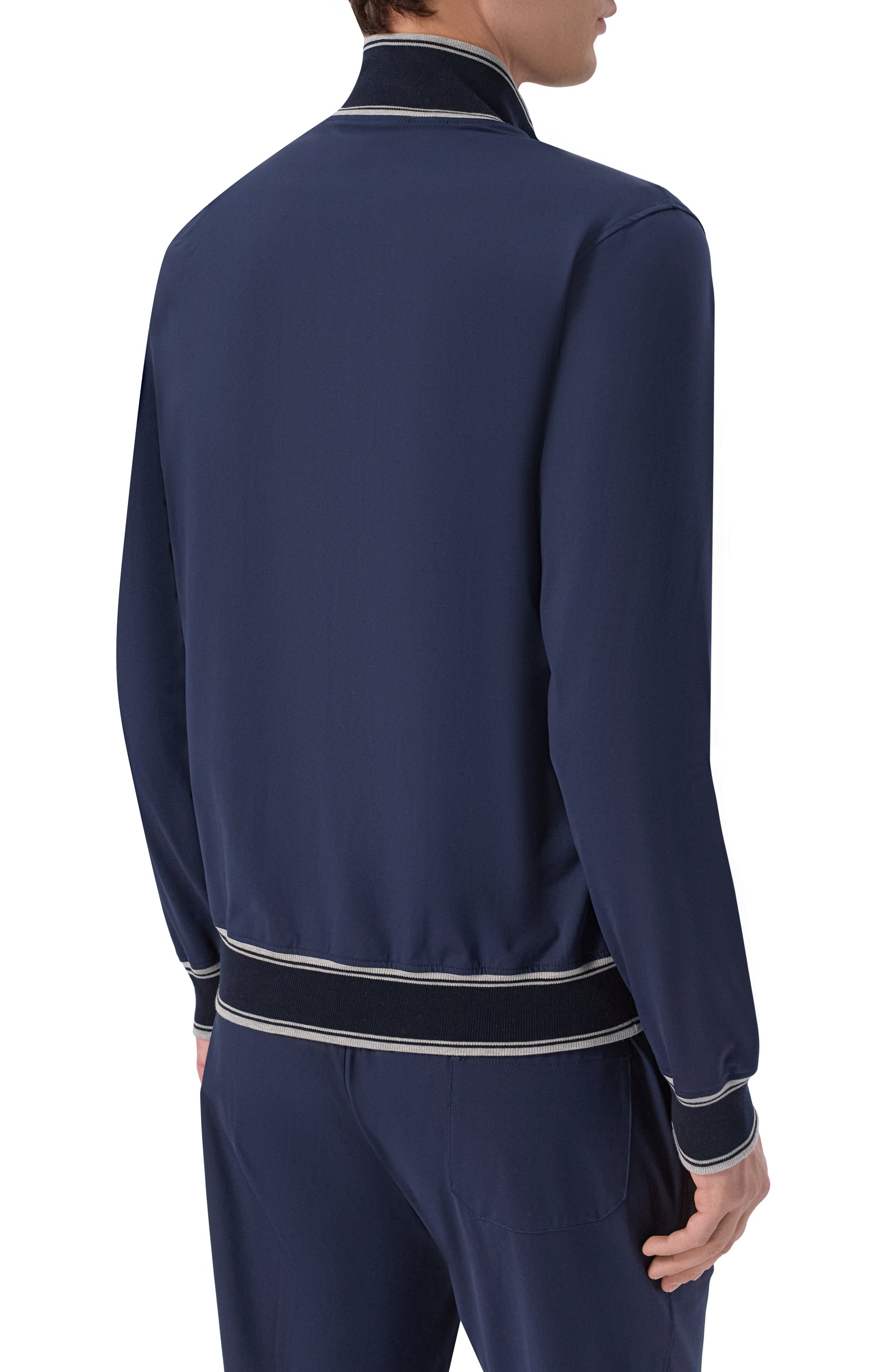 Толстовка ANDREA CAMPAGNA темно-синего цвета по цене 146000 руб., арт. SU26JNT550-09/JNT262, фото 4 Толстовка ANDREA CAMPAGNA, арт. SU26JNT550-09/JNT262, фото 4