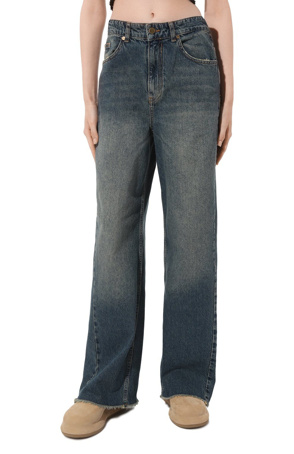 Джинсы LESYANEBO тёмно-голубого цвета по цене 18600 руб., арт. SS23/DENIMT002, фото 3 Джинсы LESYANEBO, арт. SS23/DENIMT002, фото 3