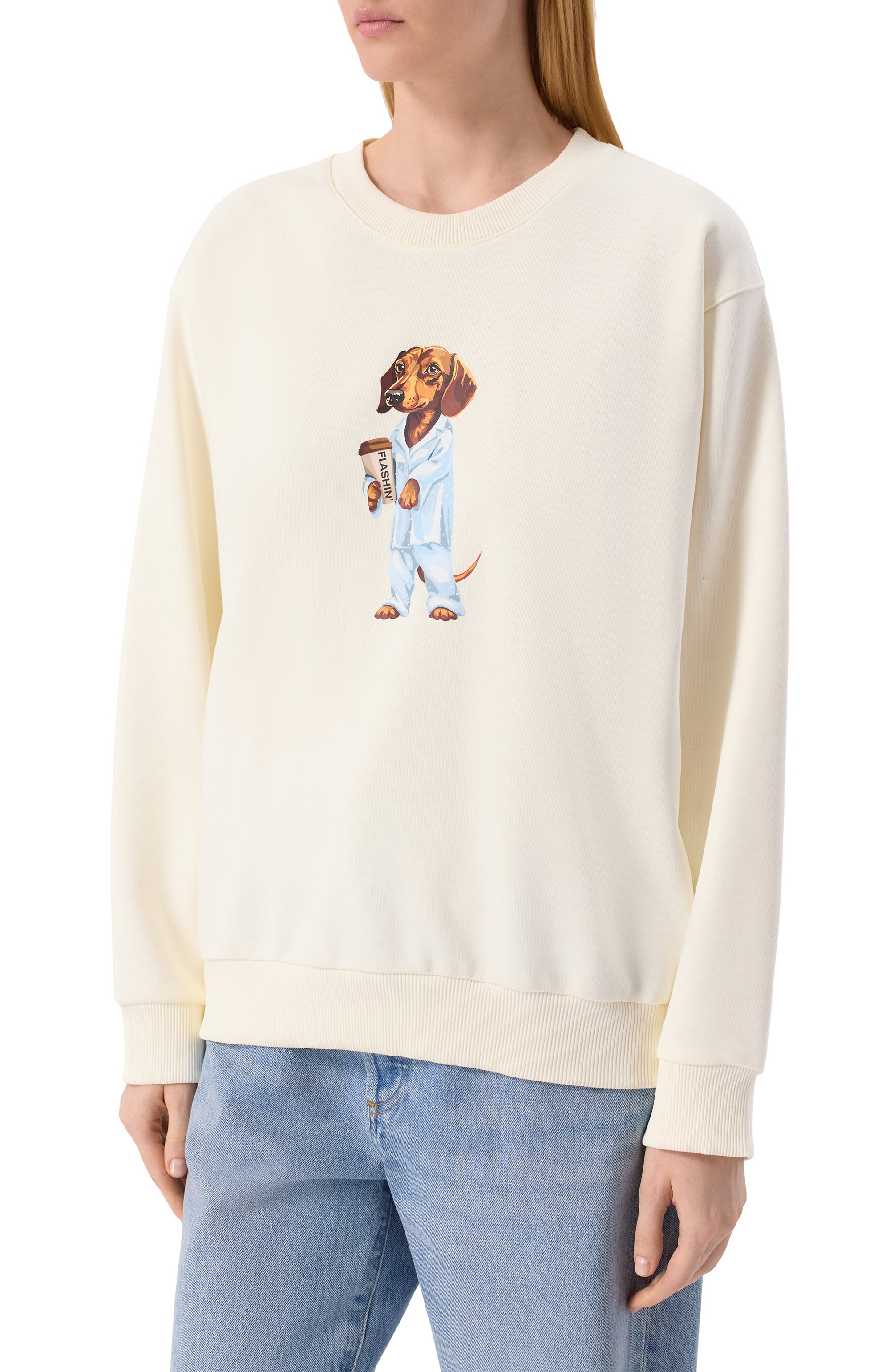 Хлопковый свитшот FLASHIN, арт. FS25SDOT, фото 3