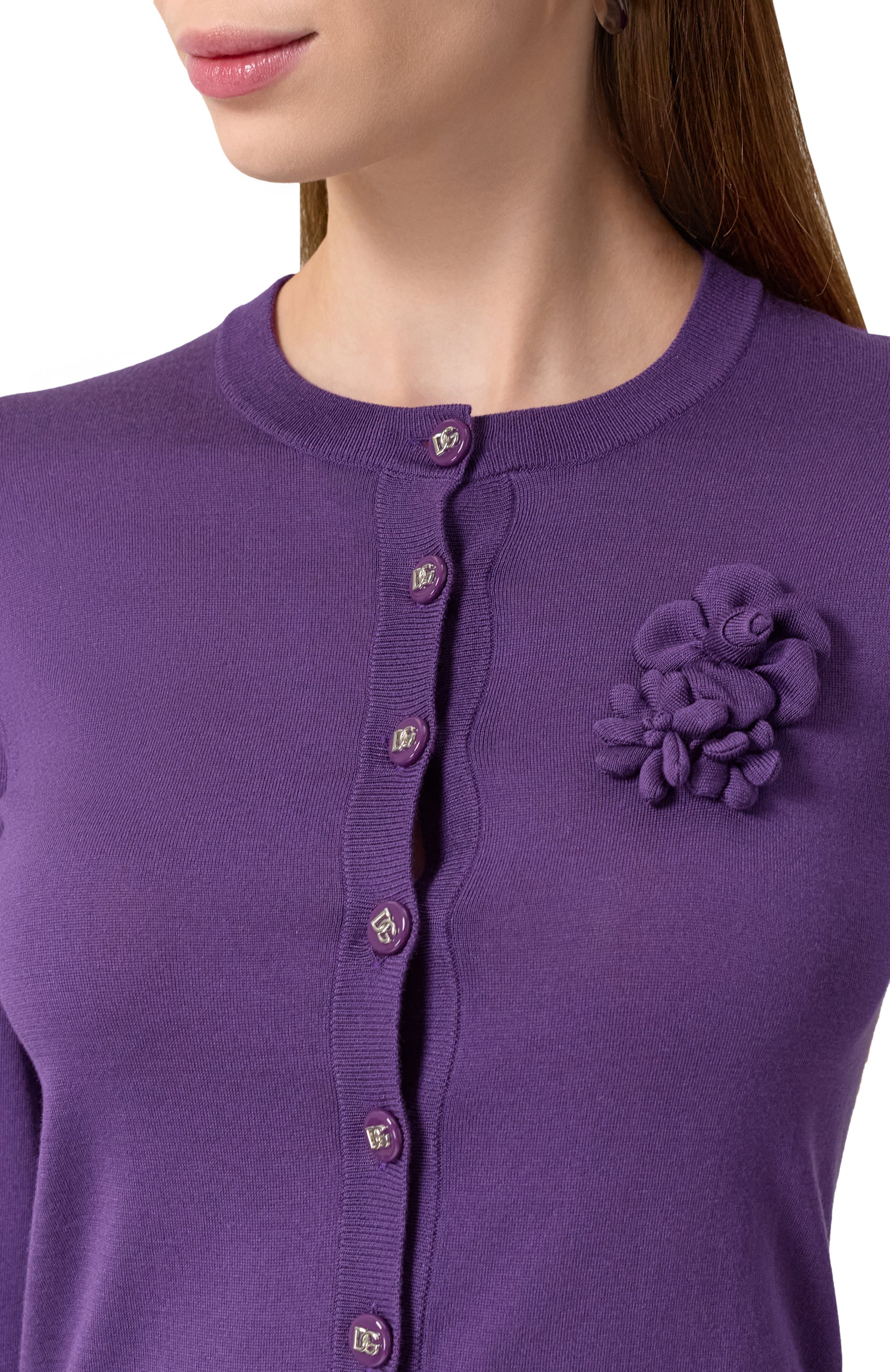 Шелковый кардиган DOLCE & GABBANA, арт. FXV07Z/JBSKY, фото 5