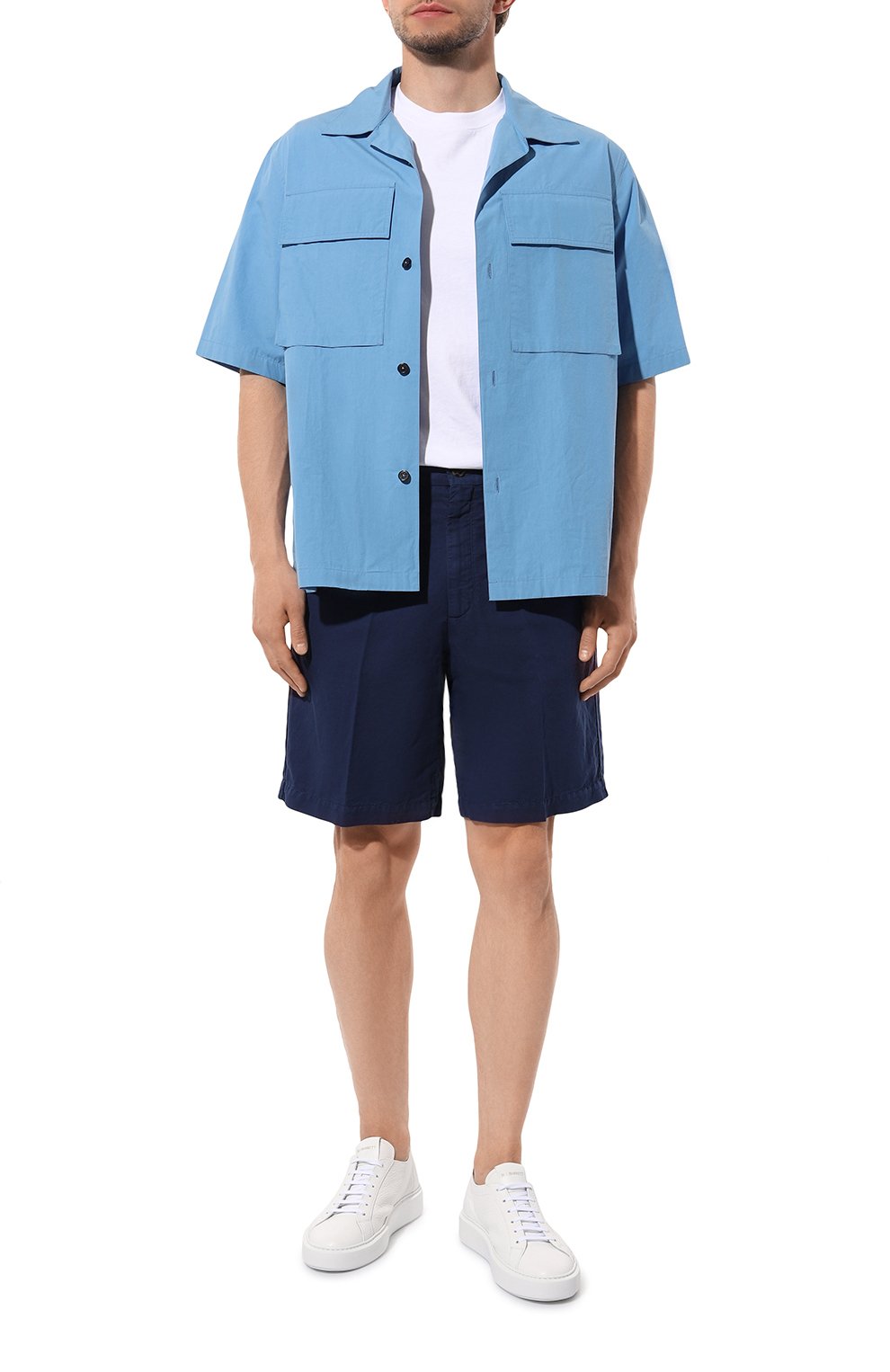 Шорты изо льна и хлопка BRUNELLO CUCINELLI, арт. M291DU0010, фото 2