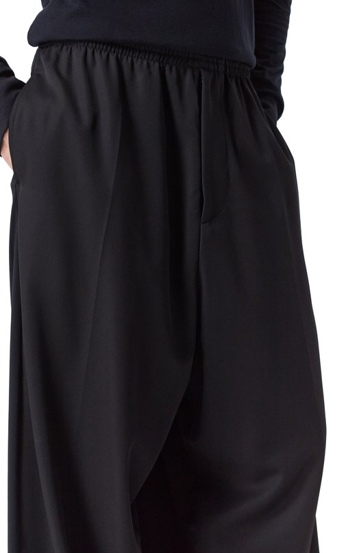 Шерстяные брюки Balenciaga 838859/TJT35 Чёрный  838859/TJT35 Фото 5