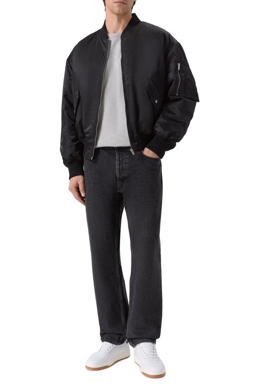 Утепленный бомбер Saint Laurent 838713/YZ9BV Чёрный  838713/YZ9BV Фото 2