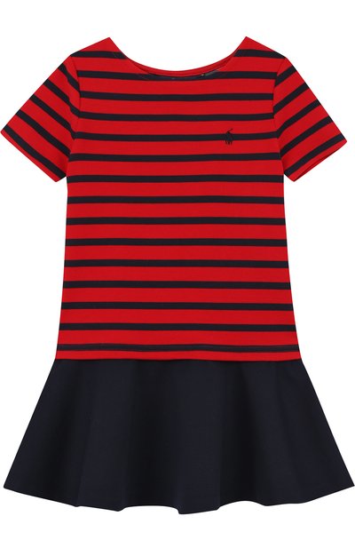 Мини-платье джерси в полоску POLO RALPH LAUREN, арт. 311680211, фото 1