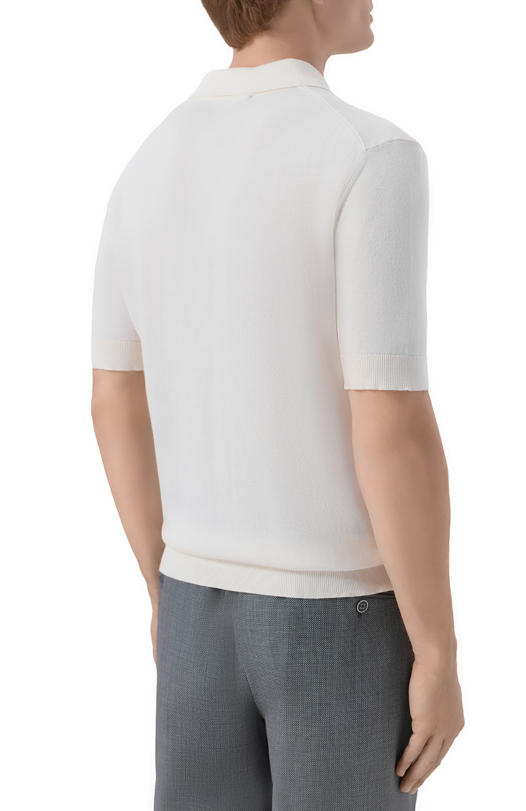 Хлопковое поло DOLCE & GABBANA, арт. GXZ02Z/JBCIU, фото 4