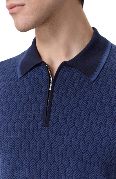 Поло из шерсти и шелка ZILLI, арт. KZP001M0230VHE001, фото 5