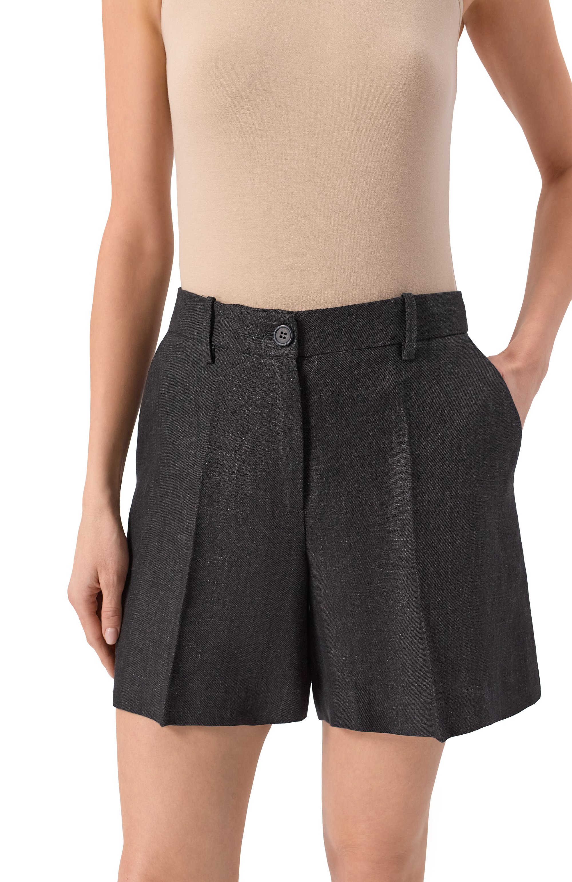 Льняные шорты P.A.R.O.S.H., арт. D210154, фото 5