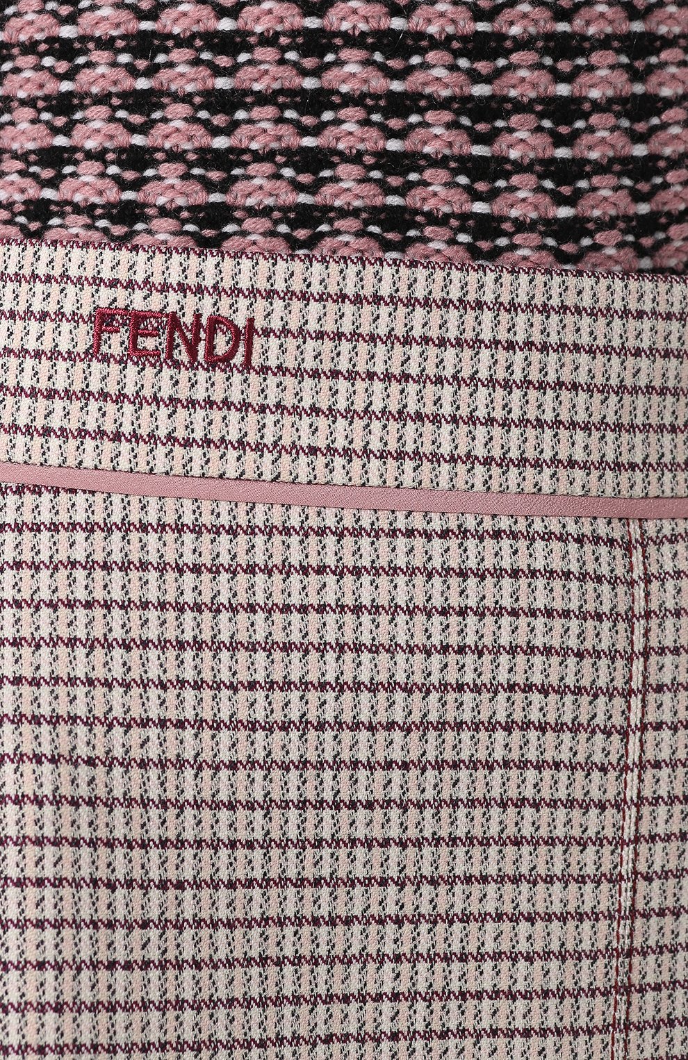 Шерстяная юбка FENDI розового цвета по цене 78900 руб., арт. FQ7001 A5GW, фото 5 Шерстяная юбка FENDI, арт. FQ7001 A5GW, фото 5