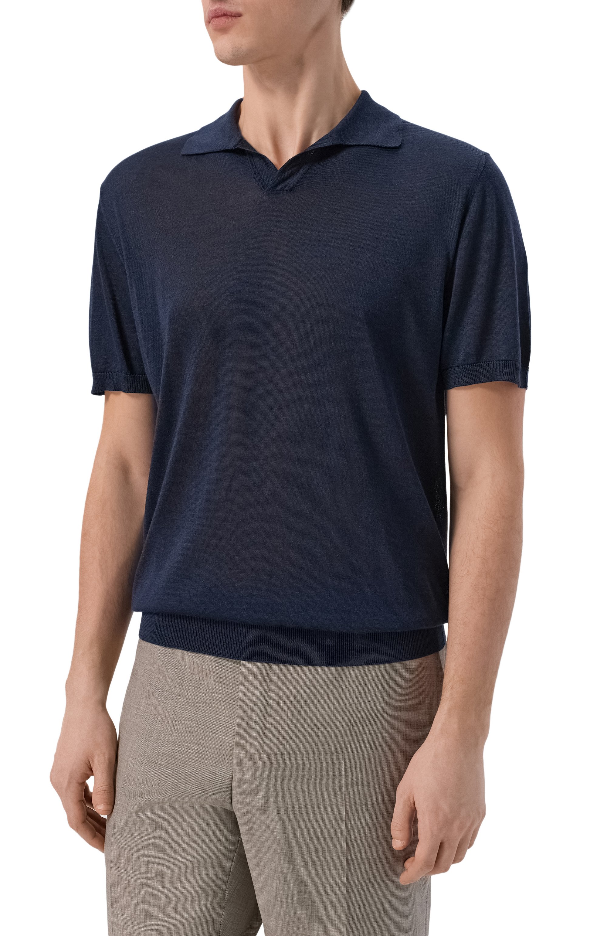 Шелковое поло CORNELIANI, арт. 27M541/2725170, фото 3