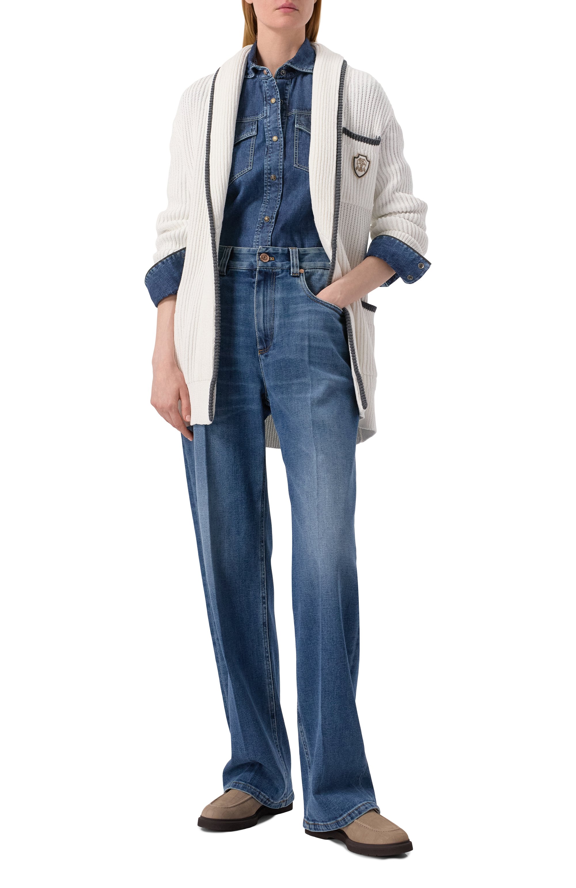 Хлопковый кардиган BRUNELLO CUCINELLI, арт. MSB581306, фото 2