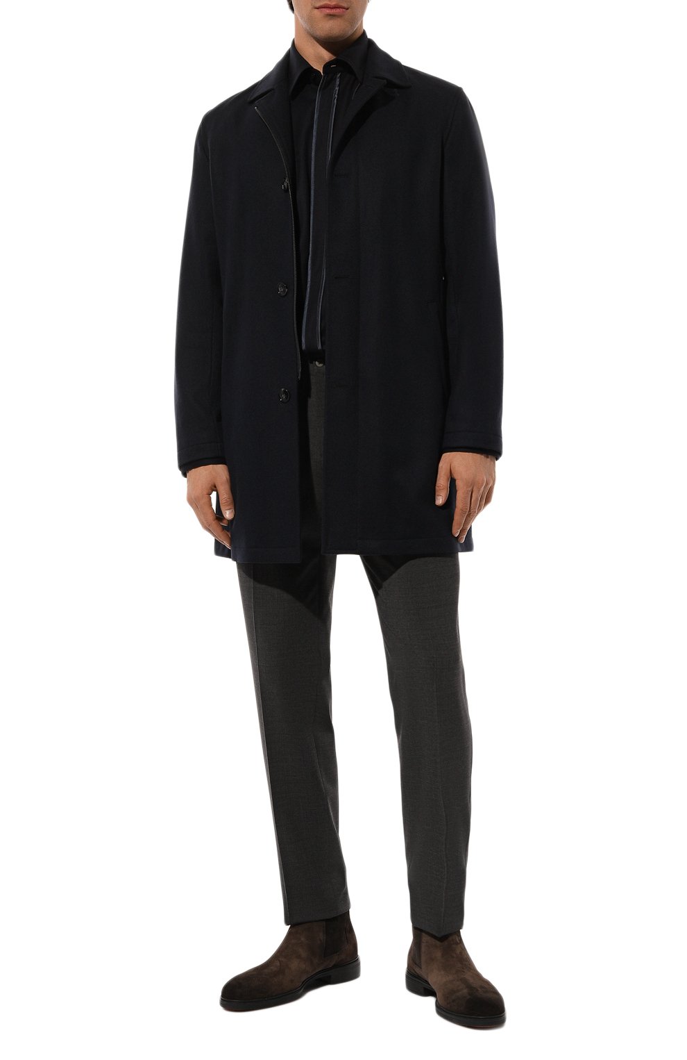 Рубашка из шерсти и шелка ZILLI, арт. SP0H01M024591001A, фото 2