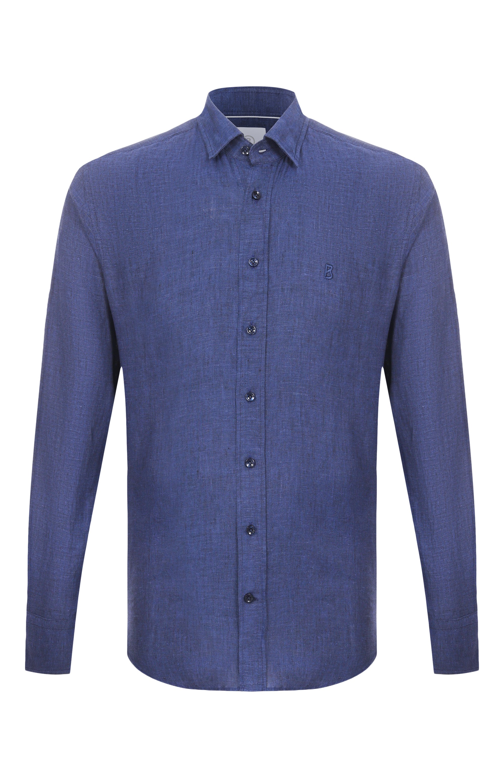 Льняная рубашка BOGNER синего цвета по цене 24900 руб., арт. 58842973, фото 1 Льняная рубашка BOGNER, арт. 58842973, фото 1