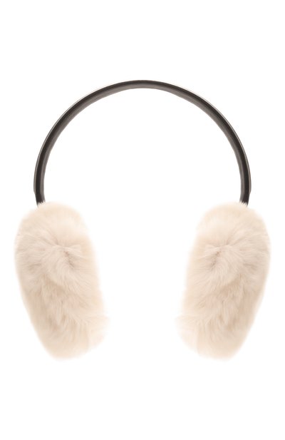 Женские меховые наушники из кролика YVES SALOMON, арт. 23WAA110XXREXX
