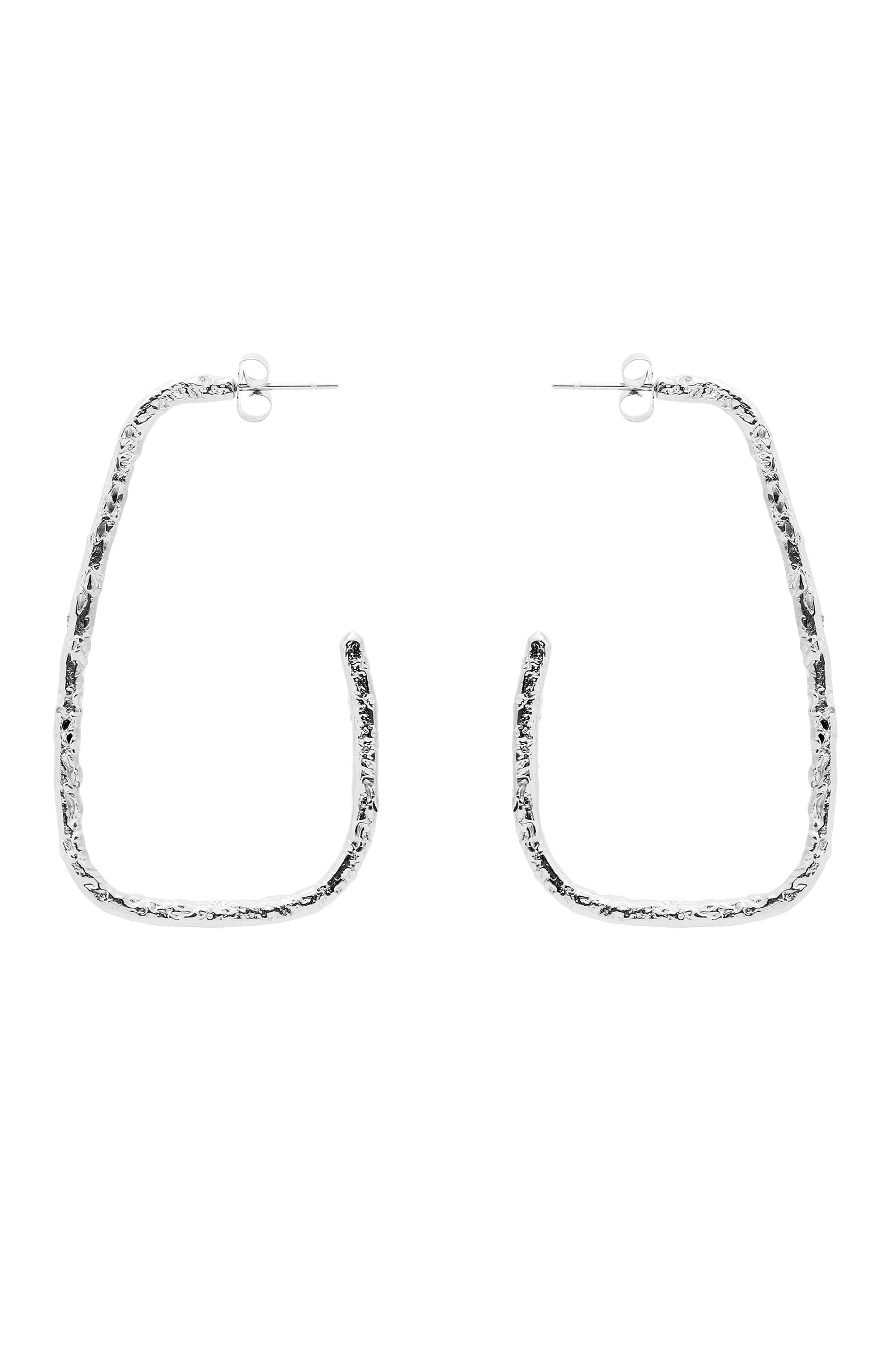 Серьги false circle SEVENWORLDS серебряного цвета по цене 20500 руб., арт. SW704/2, фото 1 Серьги false circle SEVENWORLDS, арт. SW704/2, фото 1