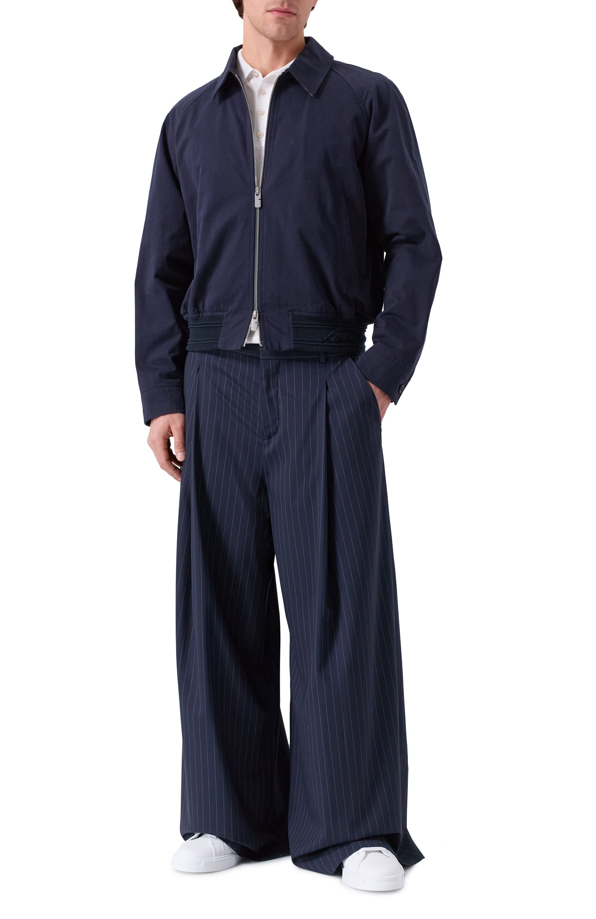 Шерстяные брюки BALMAIN, арт. FH0PQ355/WD25, фото 2