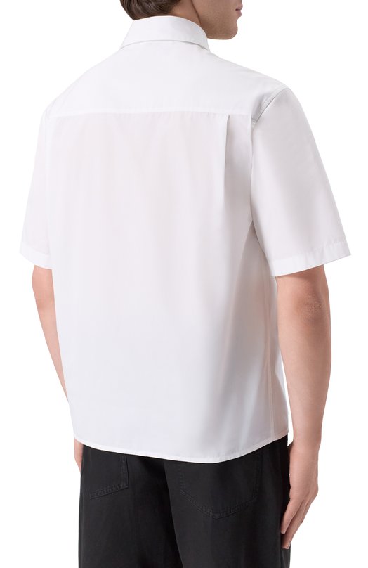 Хлопковая рубашка Jil Sander J22DL0354/J45001 Белый  J22DL0354/J45001 Фото 4