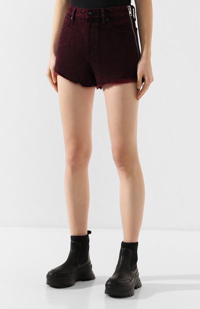 Джинсовые шорты ALEXANDER WANG розового цвета по цене 35400 руб., арт. 4DC1204689, фото 3 Джинсовые шорты ALEXANDER WANG, арт. 4DC1204689, фото 3