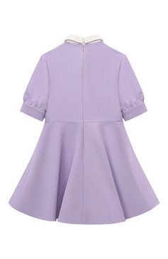 Детское платье ELIE SAAB JUNIOR сиреневого цвета, арт. EFAB016 TS0817/10A-14A | Фото 2 (Материал подклада: Вискоза; Материал сплава: Проставлено; Рукава: Короткие; Материал внешний: Синтетический материал; Драгоценные камни: Проставлено; Случай: Формальный; Ростовка одежда: 12 лет | 152 см, 13 - 15 лет | 158 см, 10 - 11 лет | 140 - 146см)