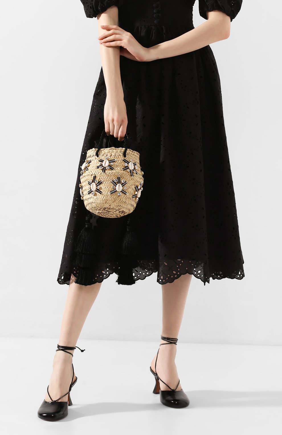 Сумка carol small LE NINE черного цвета по цене 76150 руб., арт. S2-00030/BLACK/TUBE-TAS, фото 2 Сумка carol small LE NINE, арт. S2-00030/BLACK/TUBE-TAS, фото 2