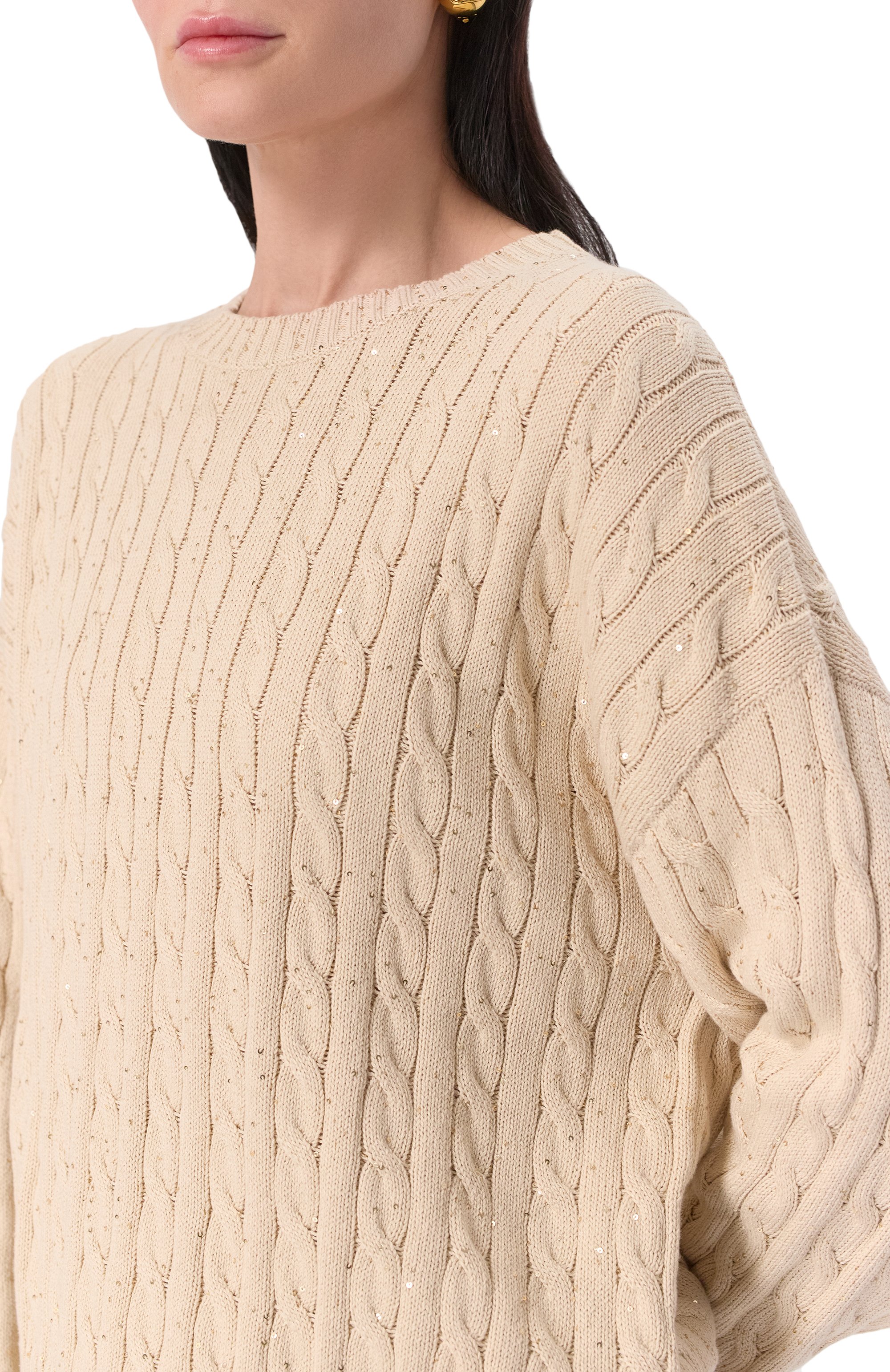 Хлопковый свитер BRUNELLO CUCINELLI, арт. MDV797410, фото 5