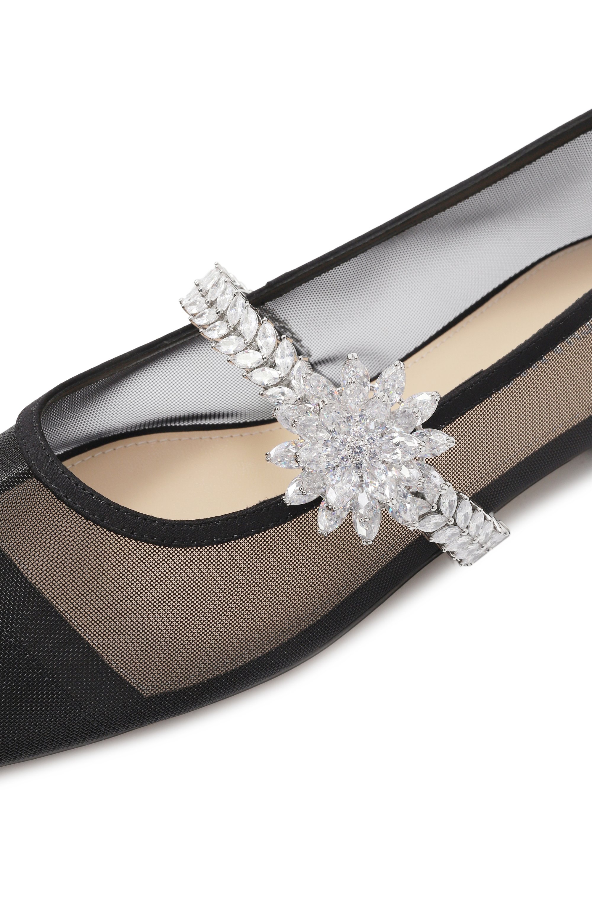 Текстильные балетки lotus flower MACH & MACH, арт. R25-S0913-10-NET-B17, фото 7