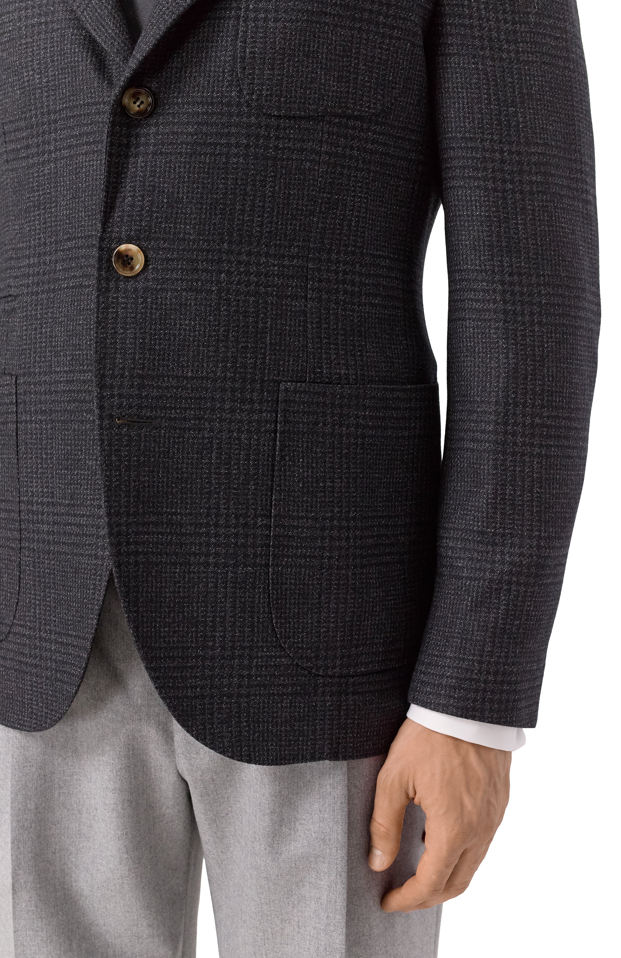 Пиджак из шерсти и кашемира BRUNELLO CUCINELLI, арт. MV4127BND, фото 7