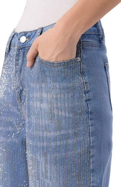 Джинсы с отделкой стразами SASHA KIM, арт. SK-00001793, фото 5