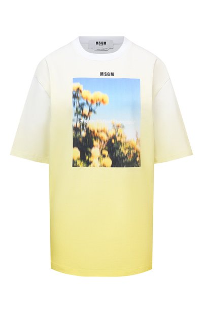 Женская хлопковая футболка MSGM, арт. 3041MDM176 217298