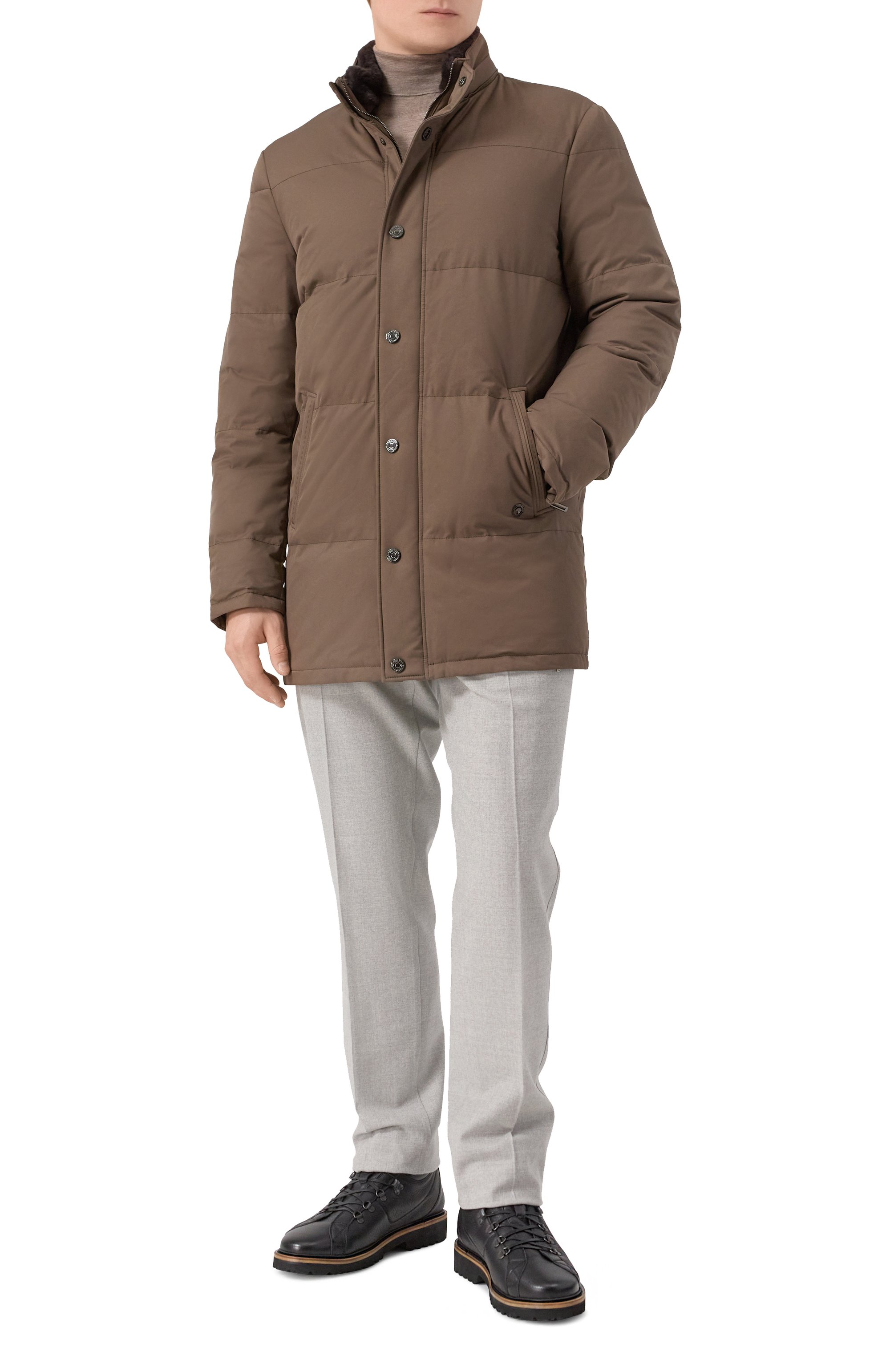 Пуховик с воротником из нутрии STEFANO RICCI, арт. MDJ5300350/PL001T, фото 2