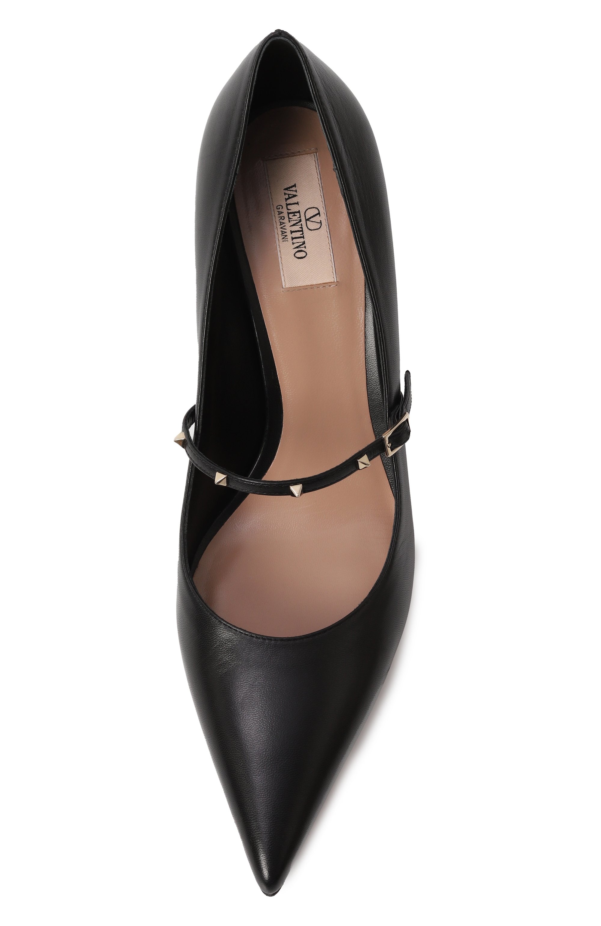 Кожаные туфли rockstud wispy VALENTINO черного цвета по цене 99450 руб., арт. 5W2S0JX8/SBQ, фото 6 Кожаные туфли rockstud wispy VALENTINO, арт. 5W2S0JX8/SBQ, фото 6