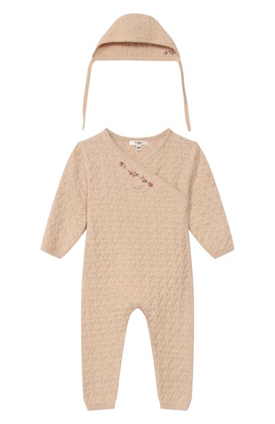 Комплект из комбинезона и чепчика CHLOÉ, арт. C21374