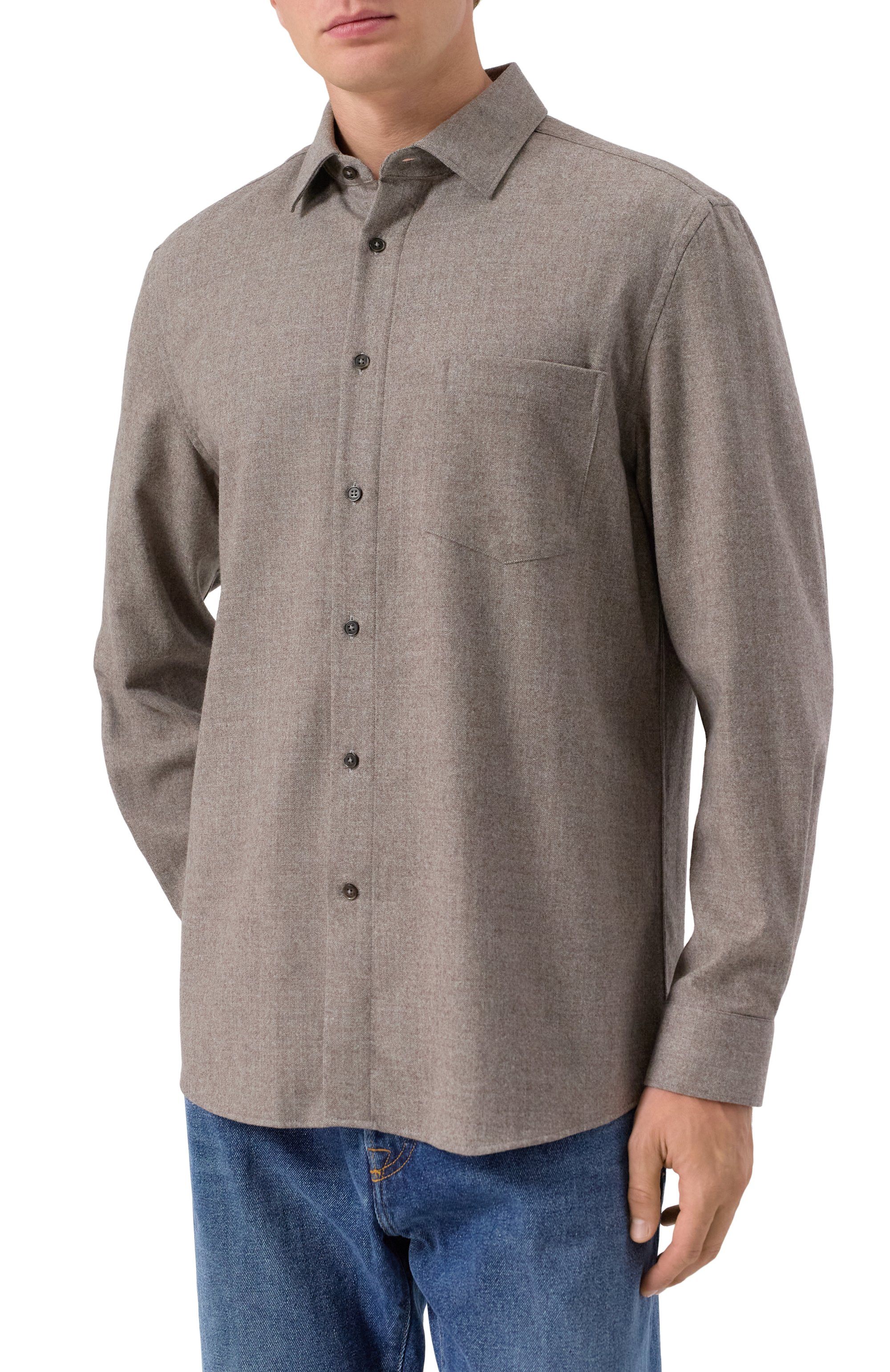 Шерстяная рубашка 12 STOREEZ, арт. 127068, фото 3