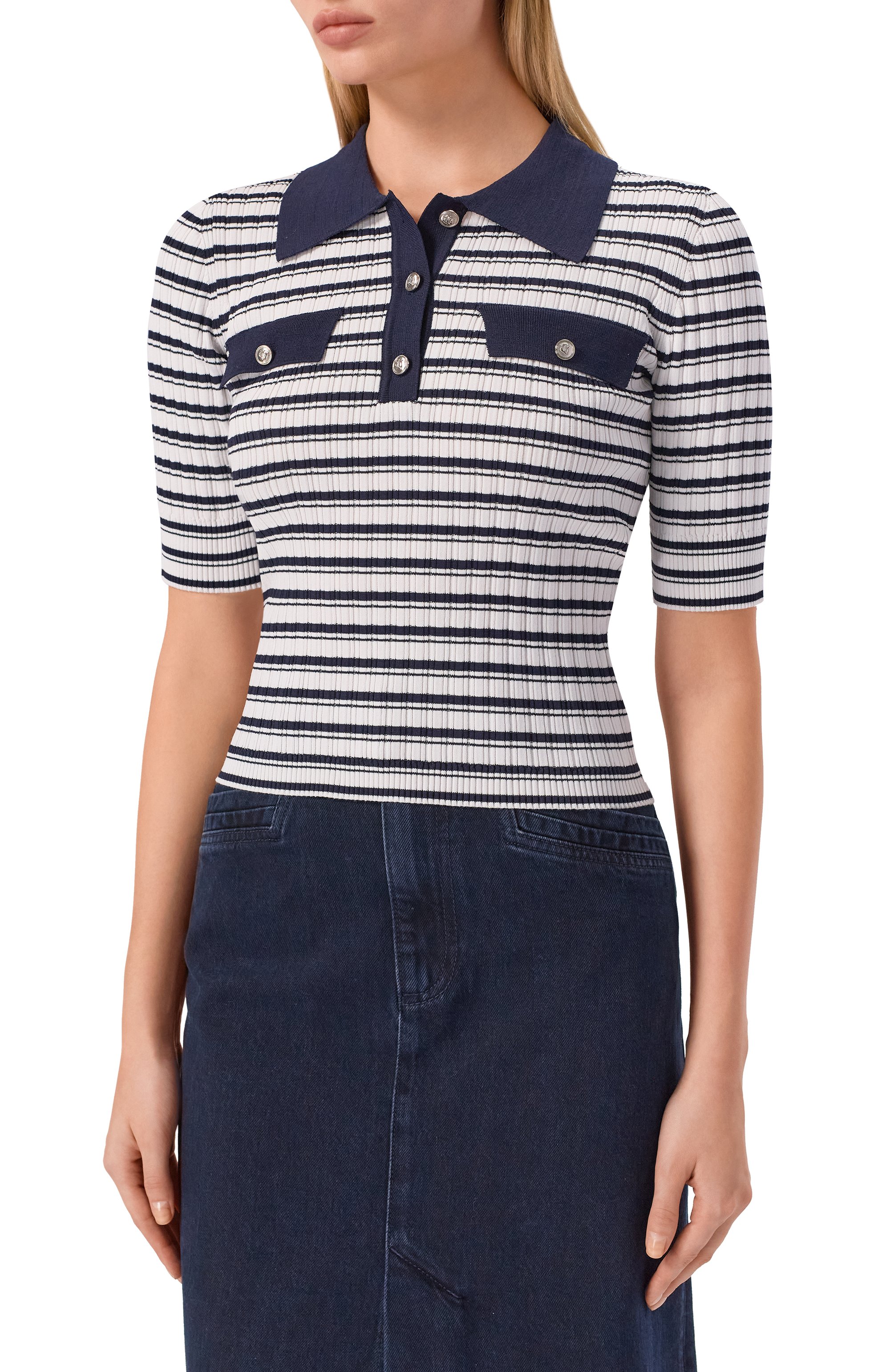 Поло из вискозы и хлопка JUUN.J, арт. JW5851W03, фото 3