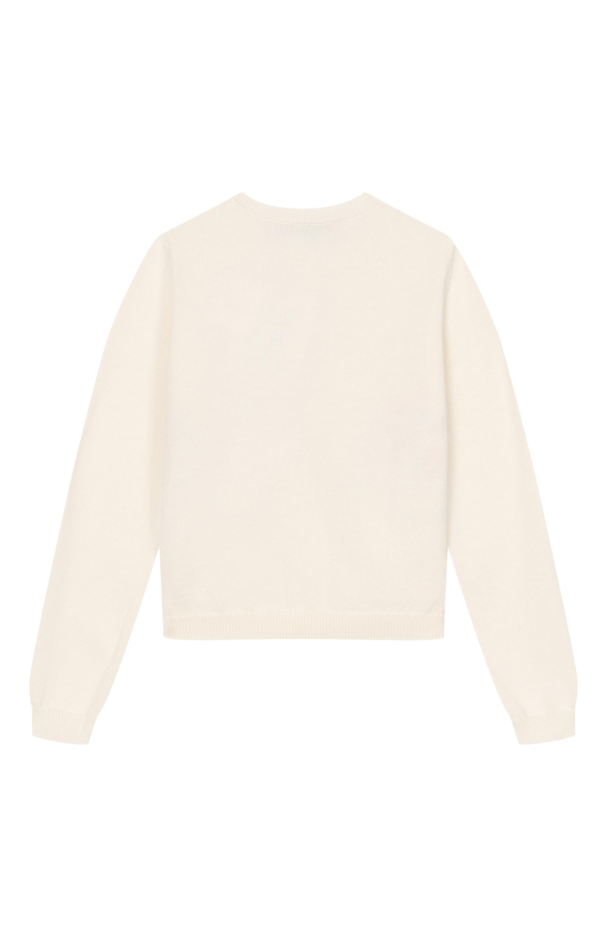 Хлопковый кардиган BONPOINT кремового цвета по цене 27250 руб., арт. S06GCAK00017/10A-12A, фото 2 Хлопковый кардиган BONPOINT, арт. S06GCAK00017/10A-12A, фото 2