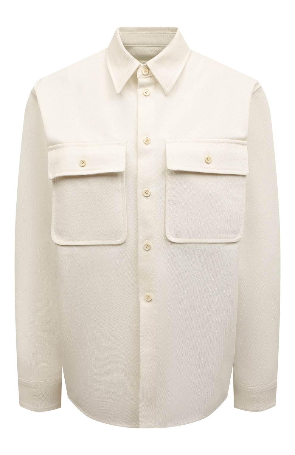 Хлопковая куртка JIL SANDER молочного цвета по цене 84050 руб., арт. JPPU666054-WU246300, фото 1 Хлопковая куртка JIL SANDER, арт. JPPU666054-WU246300, фото 1