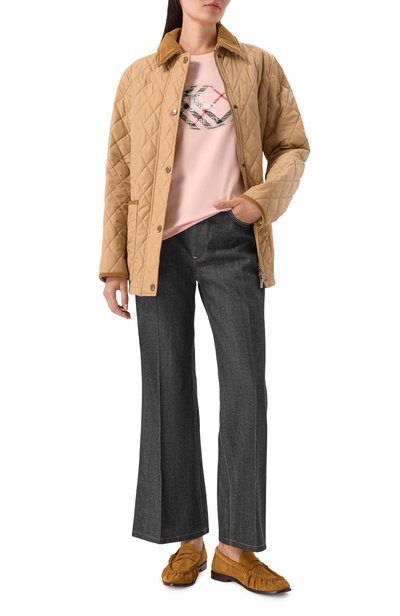 Хлопковая футболка BURBERRY, арт. 8128060, фото 2