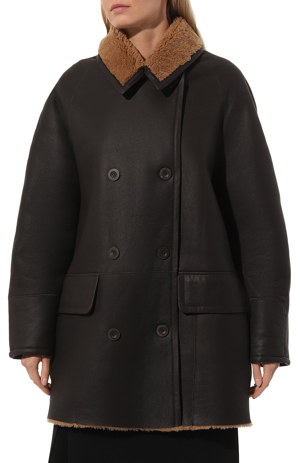 Двусторонняя дубленка из овчины LUDA NIKISHINA, арт. FC/ELLE/np-kr/br-dbeige, фото 3