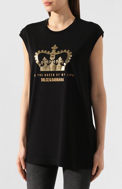 Хлопковая футболка DOLCE & GABBANA, арт. F8H93T/G7TAV, фото 3