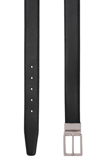 Двусторонний ремень BRIONI черного цвета по цене 87350 руб., арт. 0BAQ0L/P9721, фото 3 Двусторонний ремень BRIONI, арт. 0BAQ0L/P9721, фото 3