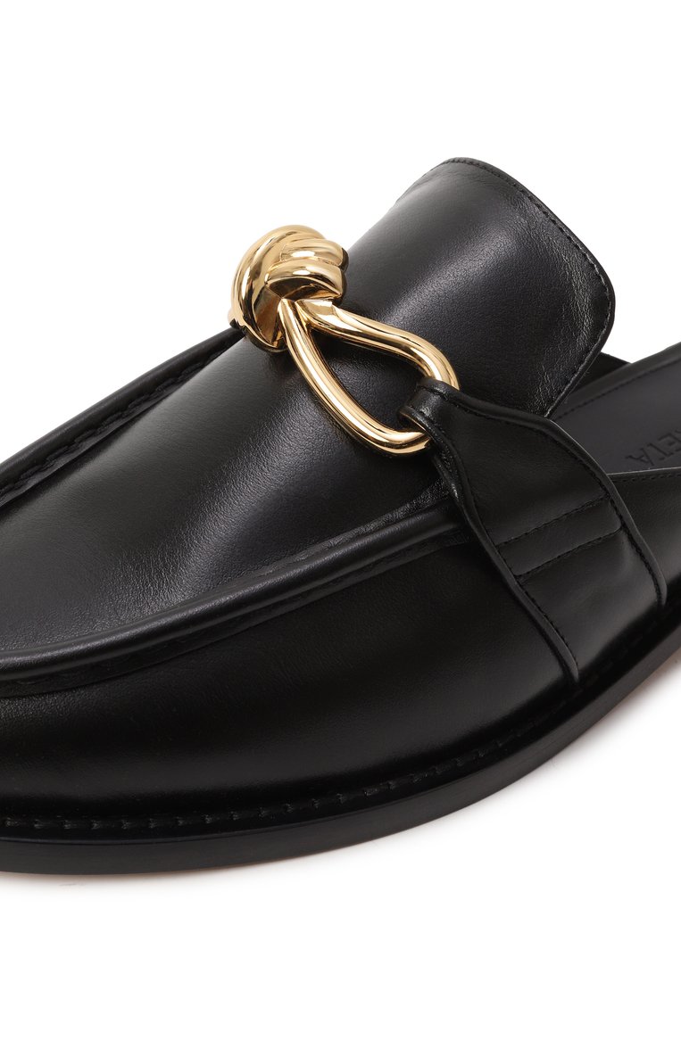 Женские кожаные сабо astaire BOTTEGA VENETA черного цвета, арт. 817519/V5DZ0 | Фото 7 (Материал внешний: Натуральная кожа; Подошва: Плоская; Каблук высота: Низкий; Материал внутренний: Натуральная кожа)