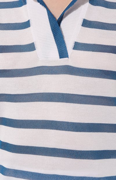 Пуловер из вискозы AND THE BRAND голубого цвета по цене 25760 руб., арт. S23-JM017-1603-1044, фото 5 Пуловер из вискозы AND THE BRAND, арт. S23-JM017-1603-1044, фото 5