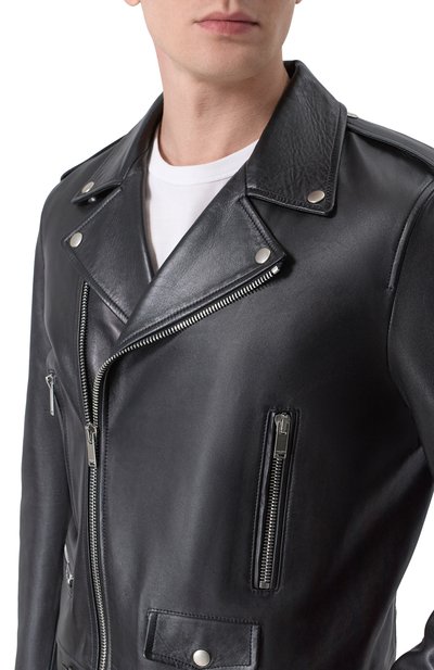 Кожаная куртка SAINT LAURENT, арт. 484284/Y5YA2, фото 5