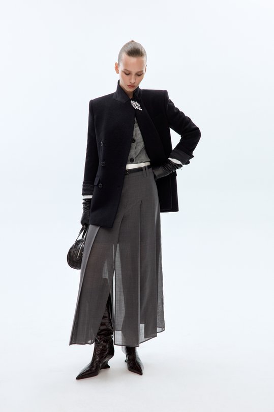 Юбка Brunello Cucinelli MP087G3864 Серый  MP087G3864 Фото 6