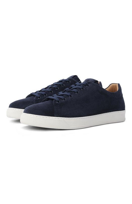 Замшевые кеды Stockholm Mille 885 ST0CC0LMA/VEL0UR Синий ST0CC0LMA/VEL0UR