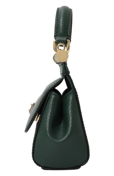 Сумка sicily small DOLCE & GABBANA темно-зеленого цвета по цене 154500 руб., арт. BB9116_BE9116/A1001_1, фото 4 Сумка sicily small DOLCE & GABBANA, арт. BB9116_BE9116/A1001_1, фото 4