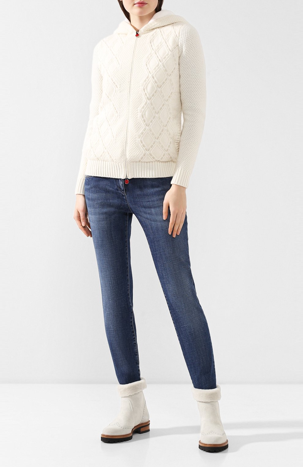 Кардиган с меховой отделкой KITON, арт. DMK0002, фото 2