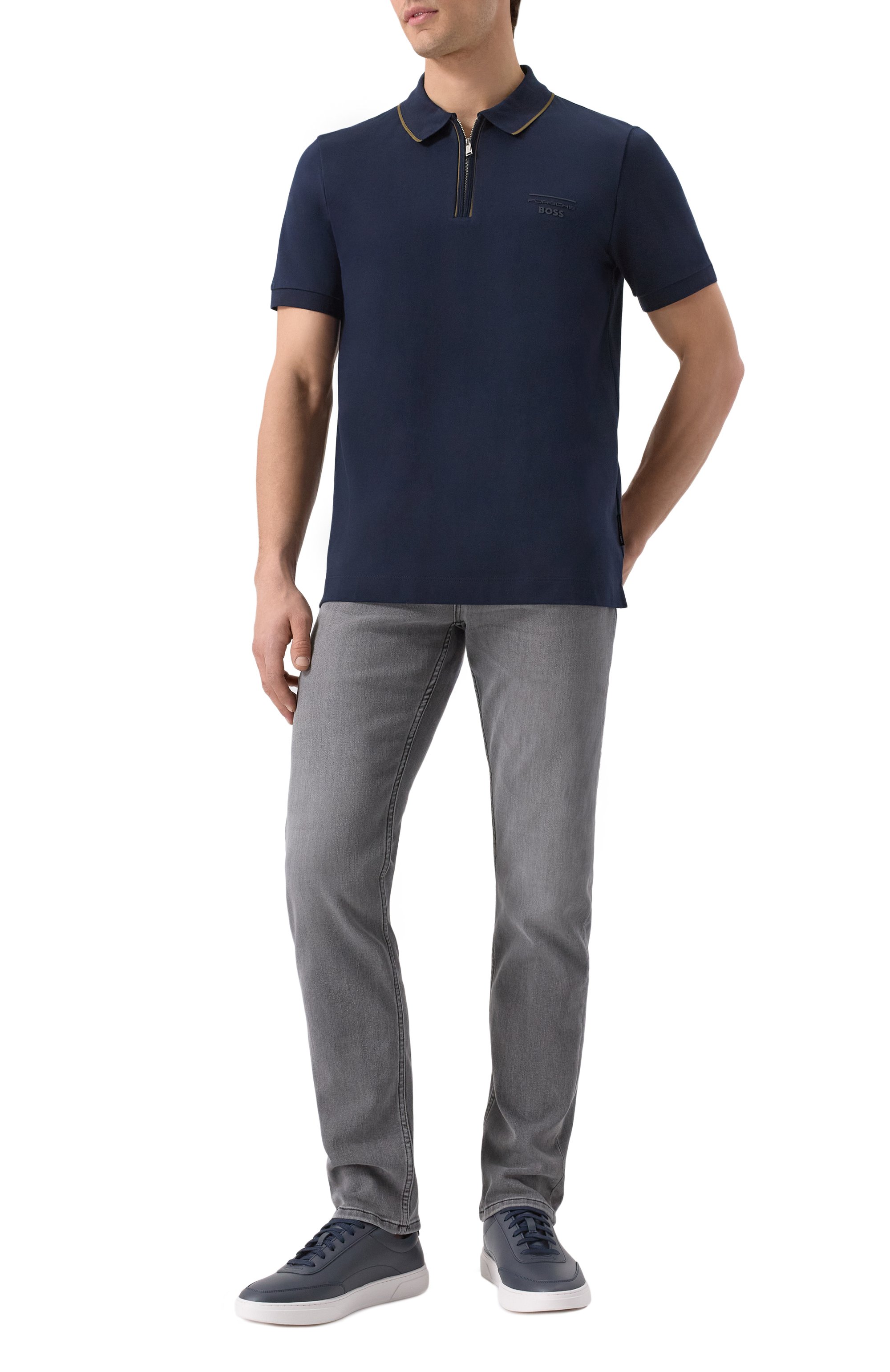 Хлопковое поло boss x porsche BOSS, арт. 50531463, фото 2